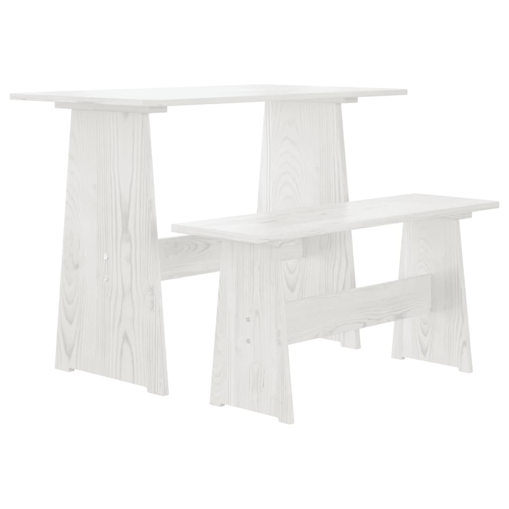 "REINE" kitchen furniture set, 3 pieces, white, solid pine wood