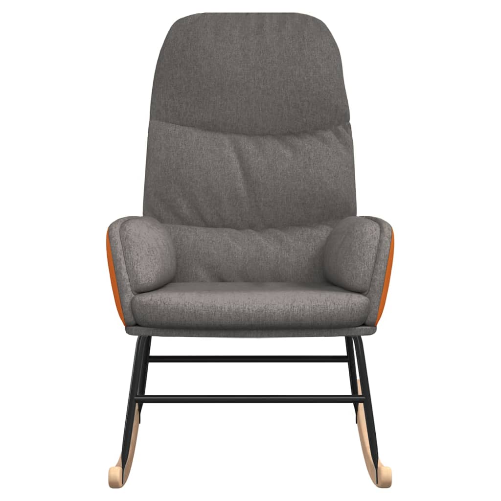 Rocking chair, light gray, fabric