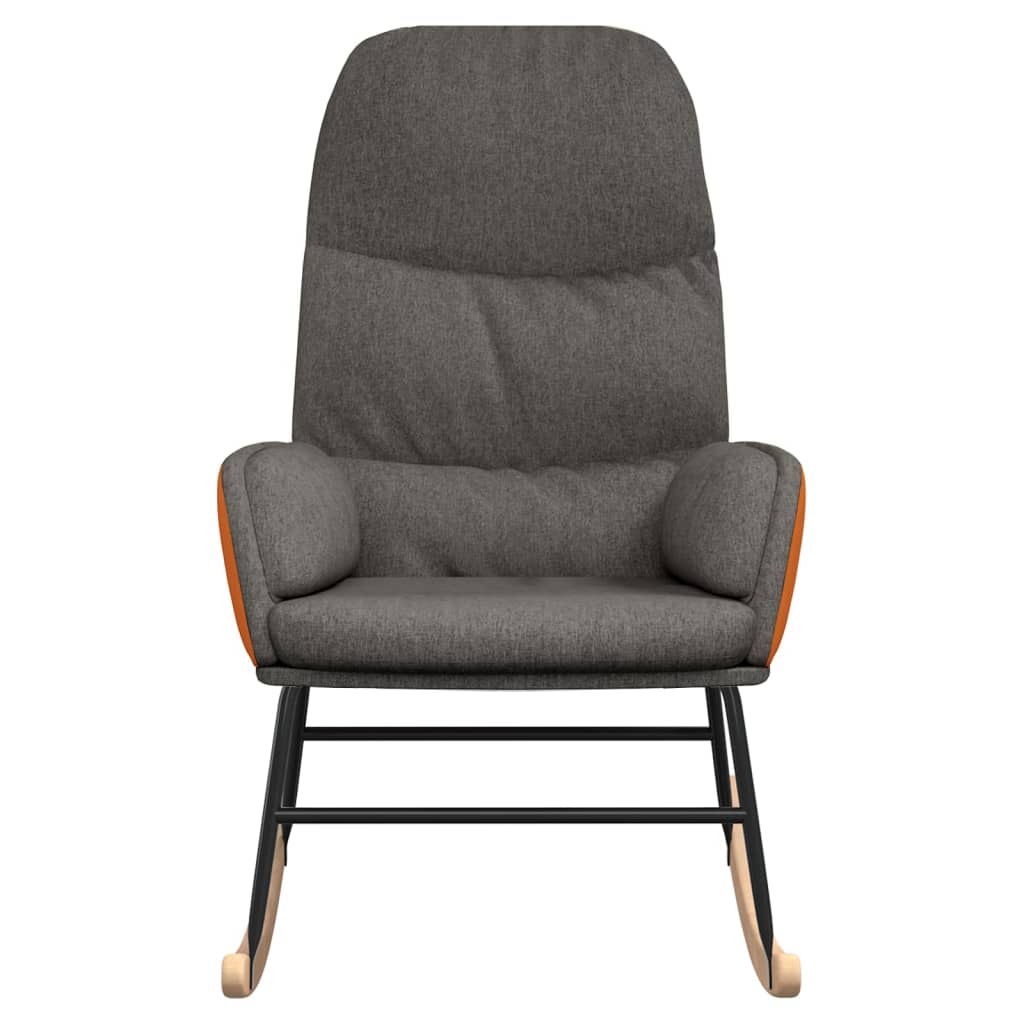 Rocking chair, dark grey, textile