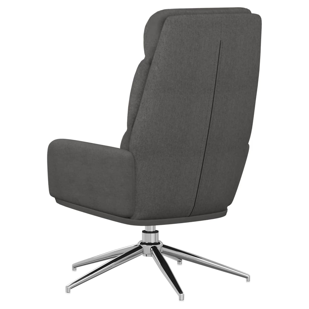 Lounge chair, dark grey, textile