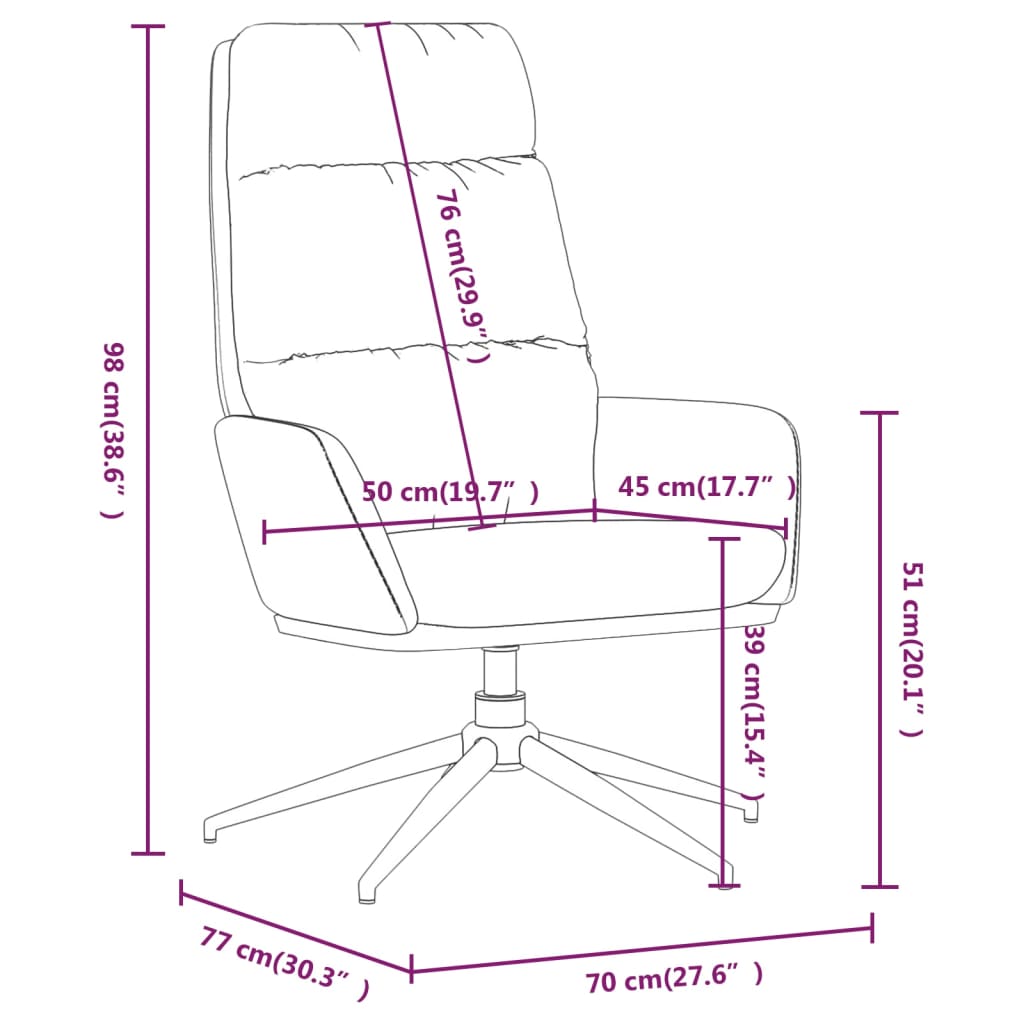 Scaun de relaxare, gri închis, material textil