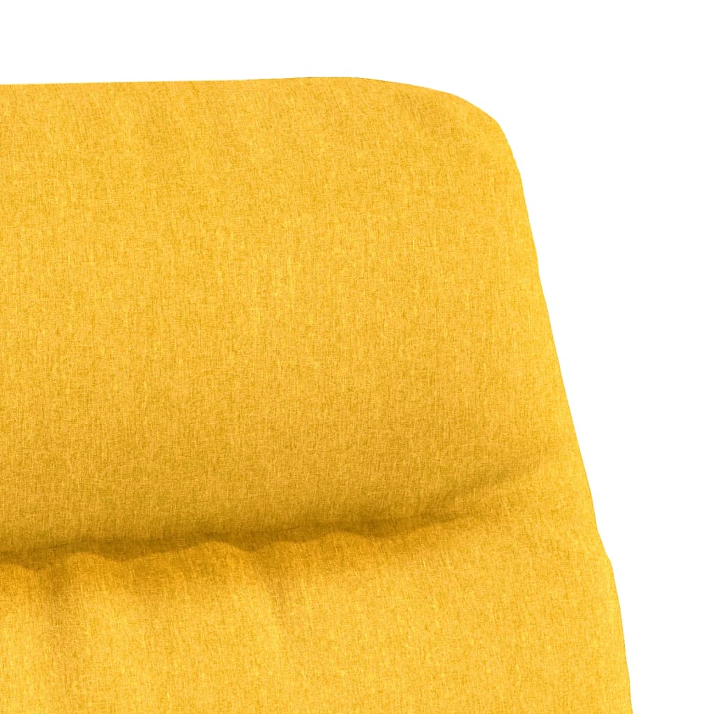 Relaxing chair, mustard yellow, textile material