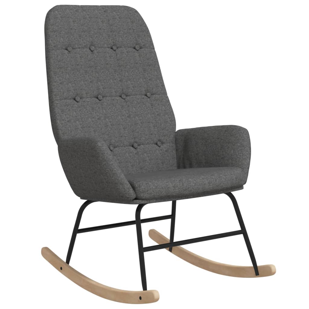 Rocking chair, light gray, fabric