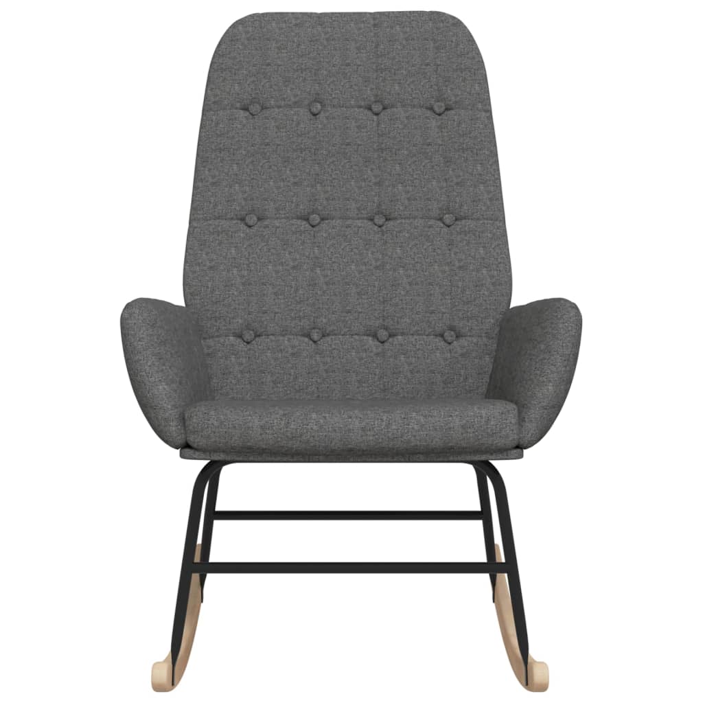 Rocking chair, light gray, fabric