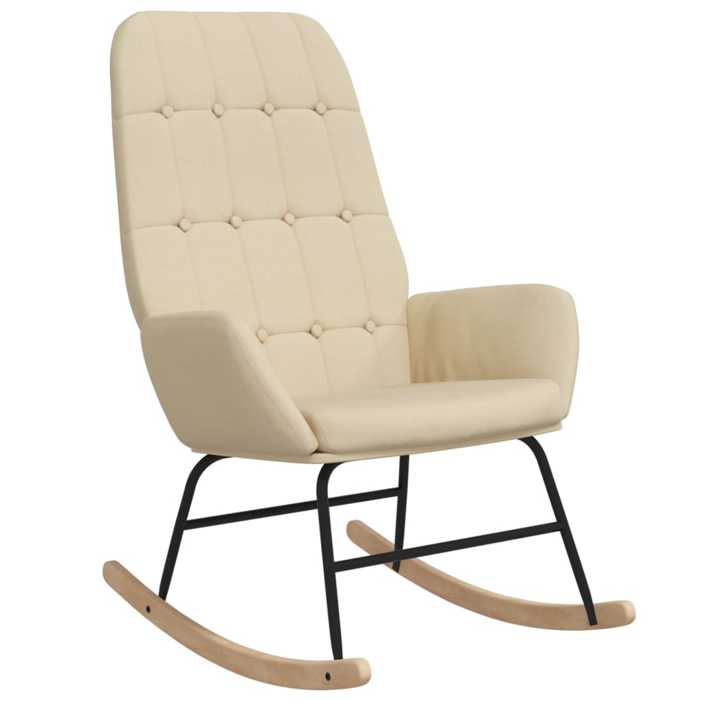 Rocking chair, cream, textile