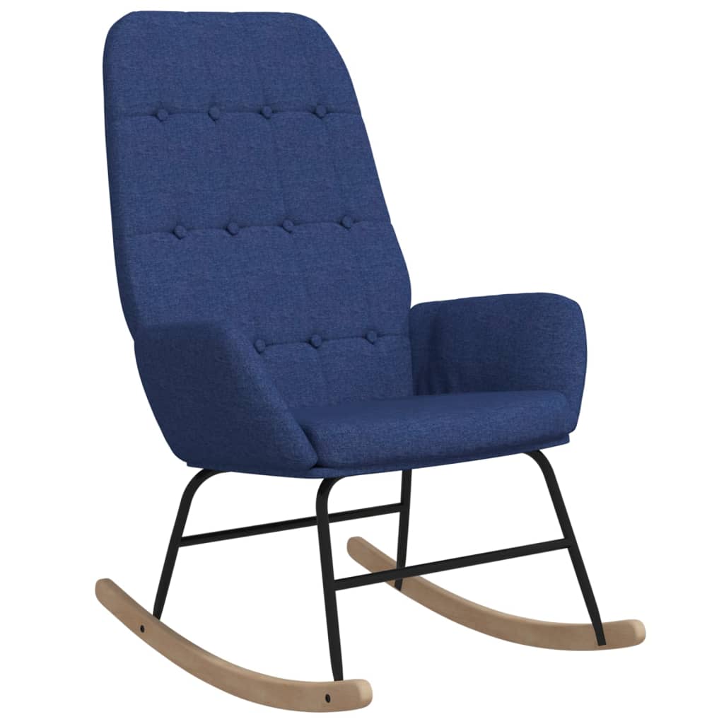 Rocking chair, blue, textile