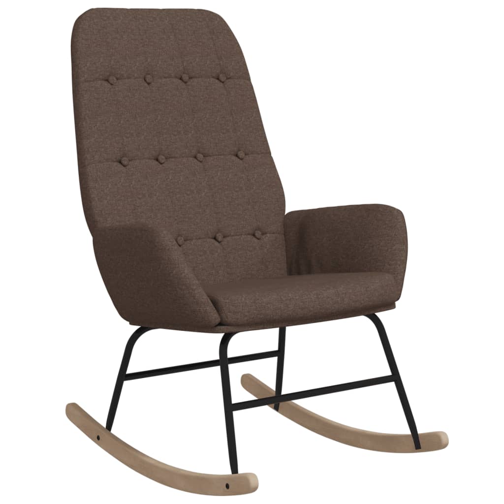 Rocking chair, taupe gray, fabric