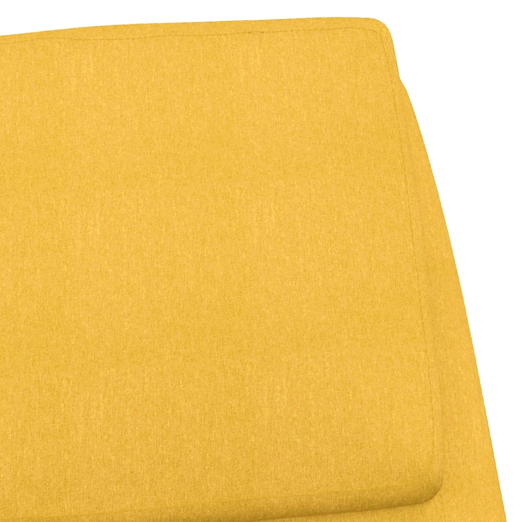 Relaxing chair, mustard yellow, textile material