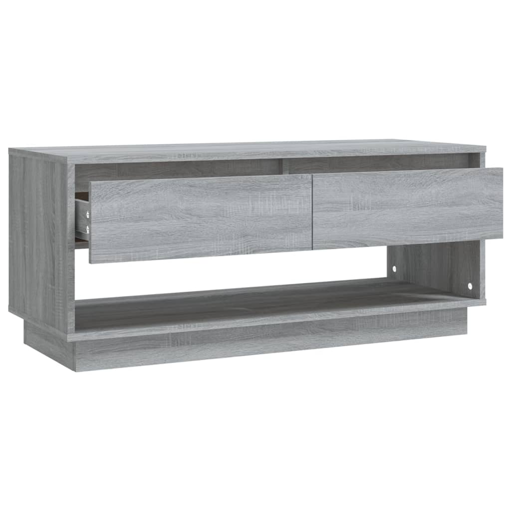 812973 vidaXL TV Cabinet Grey Sonoma 102x41x44 cm Chipboard