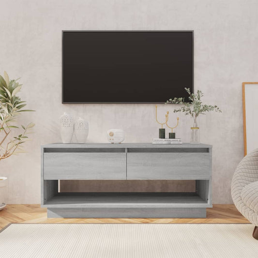 812973 vidaXL TV Cabinet Gray Sonoma 102x41x44 cm Chipboard