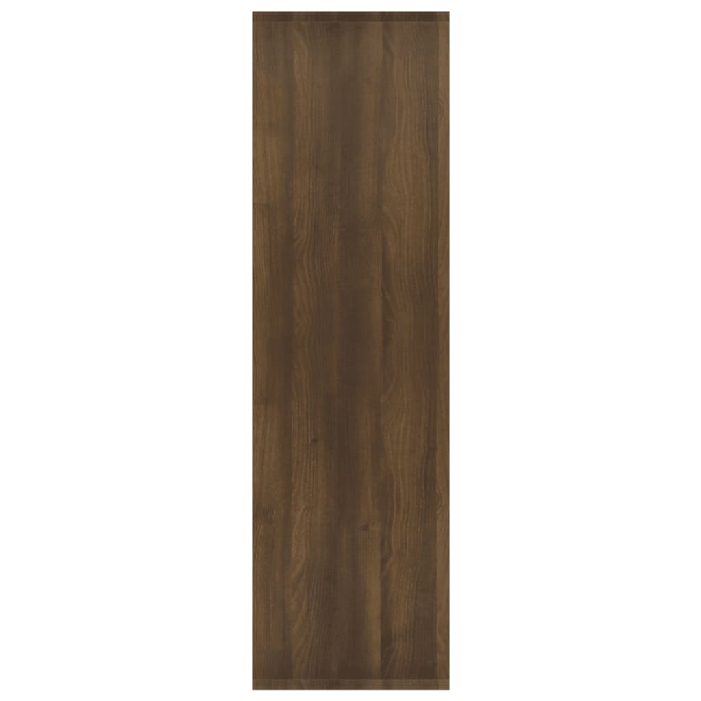 813604 vidaXL Book Cabinet/Room Divider Brown Oak 60x30x103 cm Chipboard