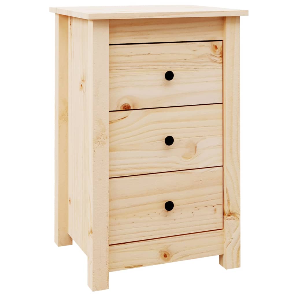 Bedside tables, 2 pcs., 40x35x61.5 cm, solid pine wood