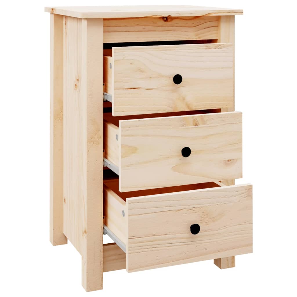 Bedside tables, 2 pcs., 40x35x61.5 cm, solid pine wood