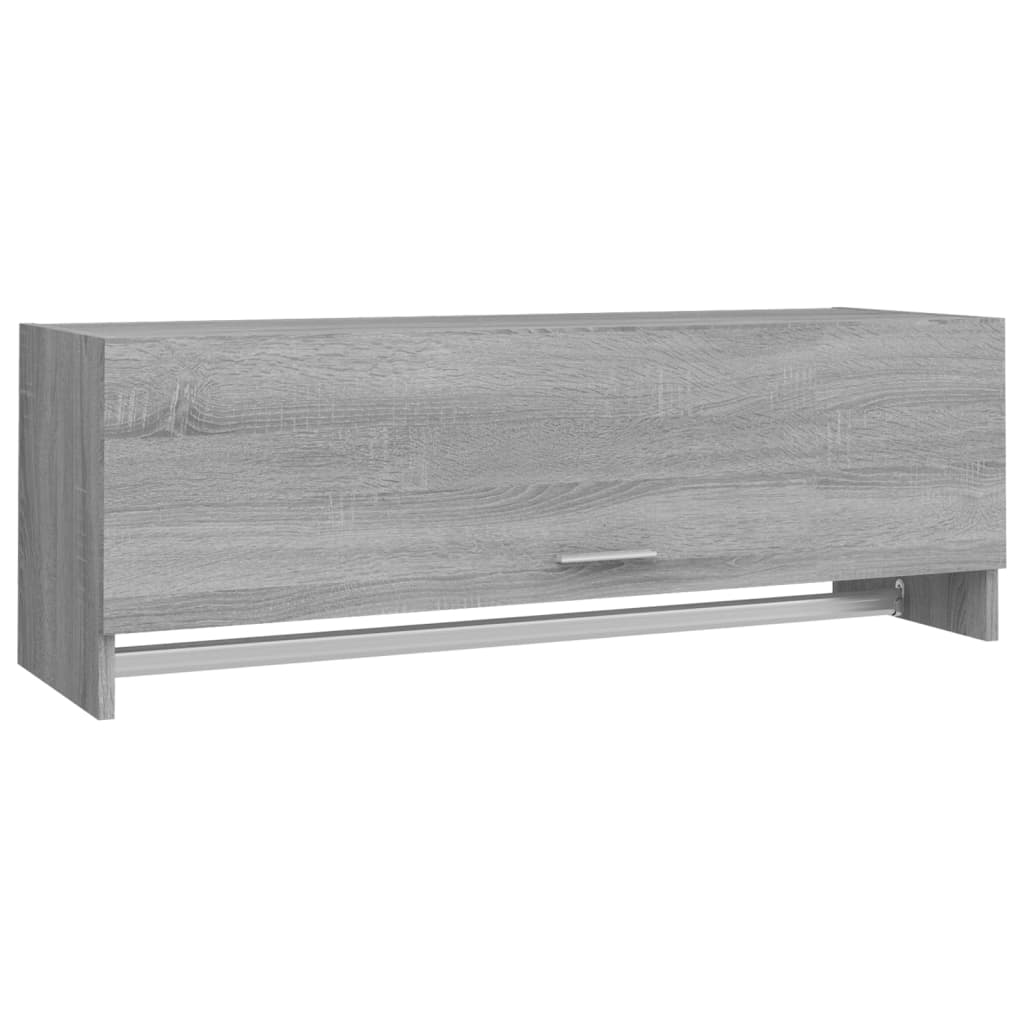 Wardrobe, sonoma grey, 100x32.5x35 cm, engineered wood