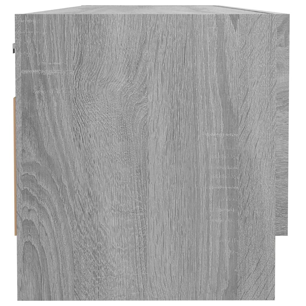 Wardrobe, sonoma grey, 100x32.5x35 cm, engineered wood