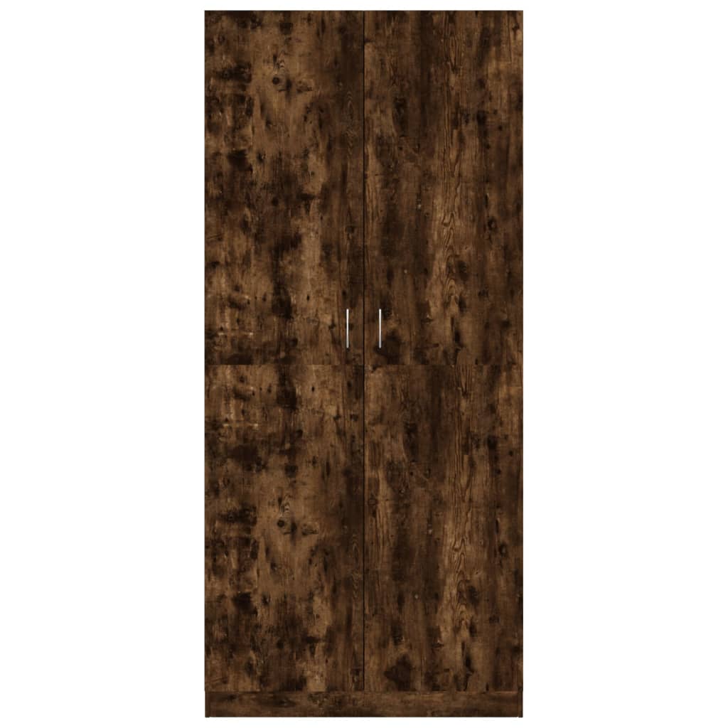 Wardrobe, smoky oak, 90x52x200 cm, engineered wood