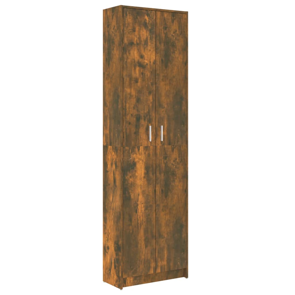 Hallway wardrobe, smoky oak, 55x25x189 cm, engineered wood