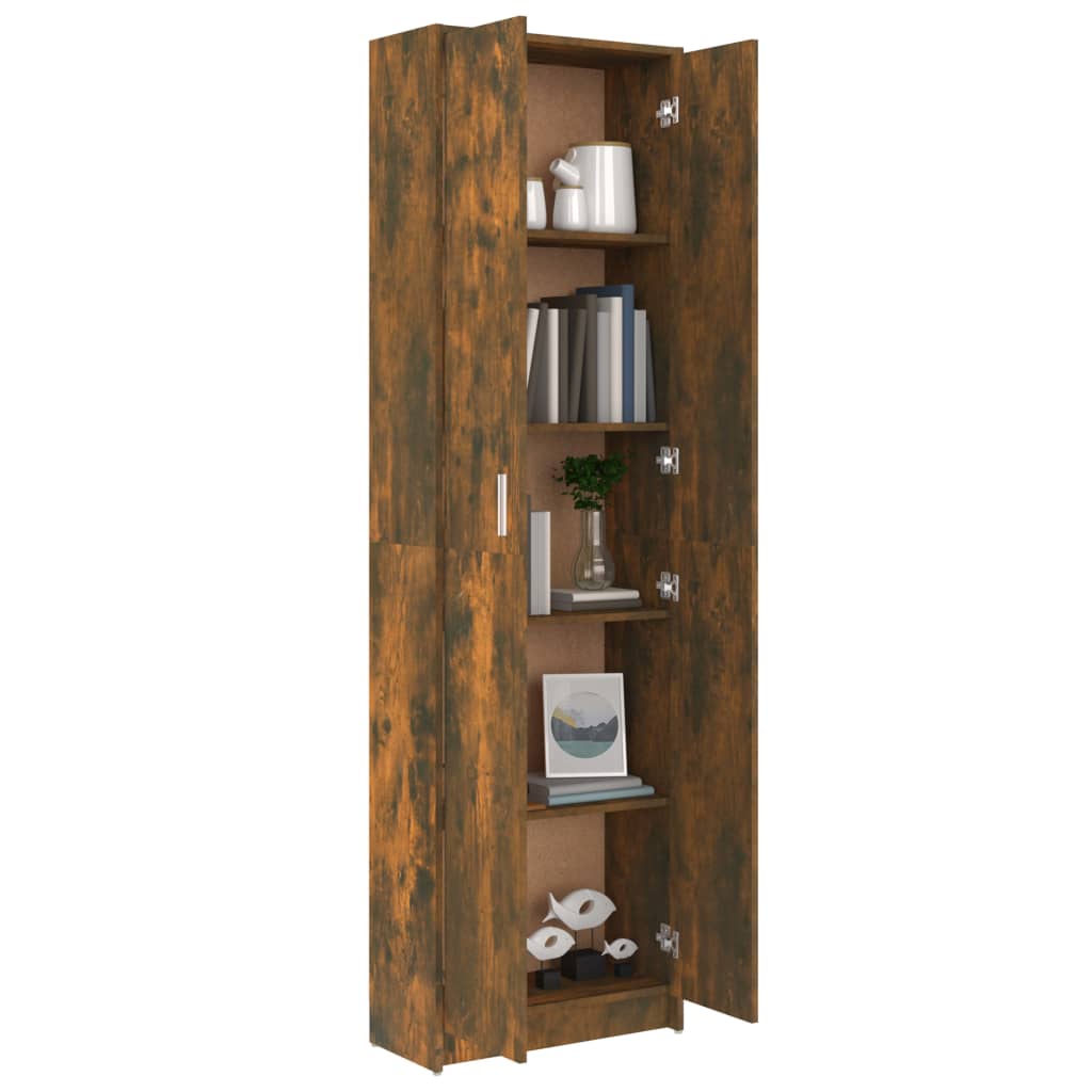 Hallway wardrobe, smoky oak, 55x25x189 cm, engineered wood