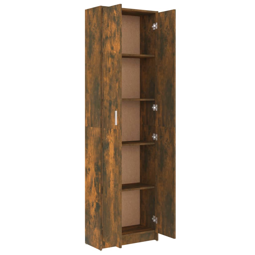 Hallway wardrobe, smoky oak, 55x25x189 cm, engineered wood