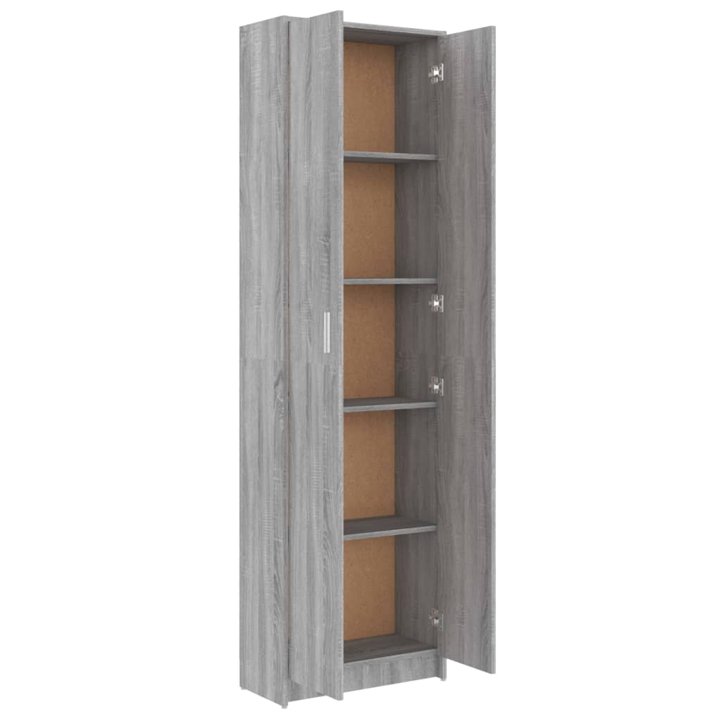 Hallway wardrobe, sonoma grey, 55x25x189 cm, engineered wood