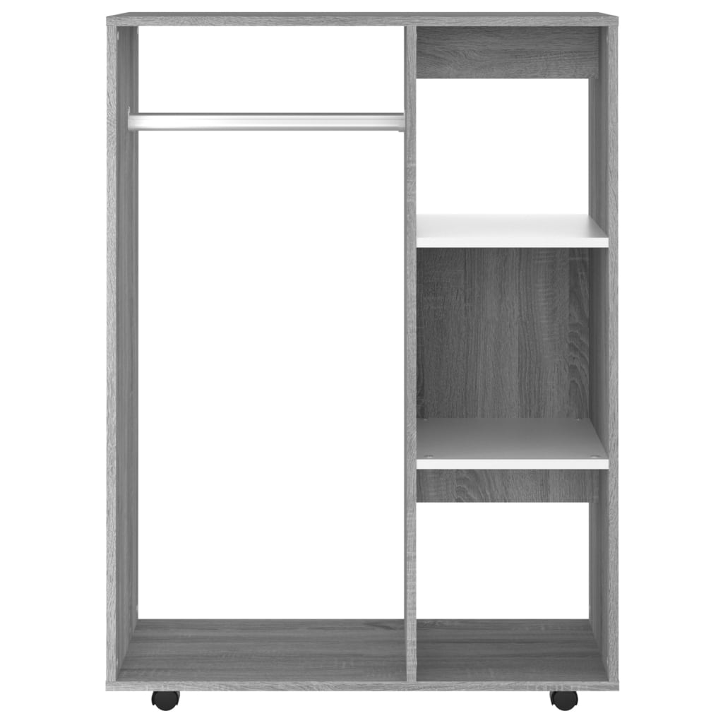 Wardrobe, sonoma grey, 80x40x110 cm, engineered wood