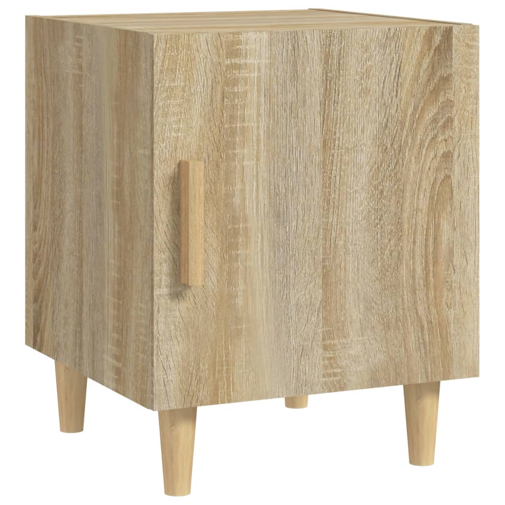 Bedside tables, 2 pcs., sonoma oak, engineered wood