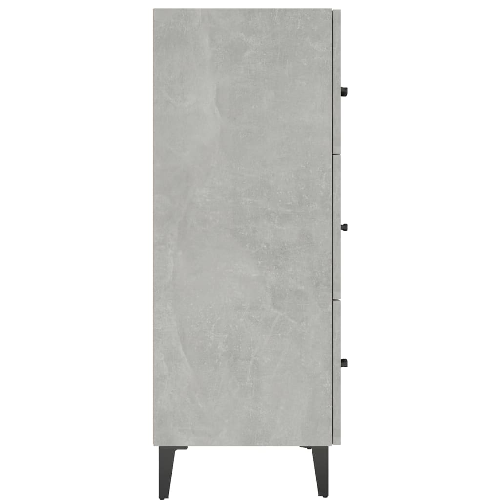 Wardrobe, concrete gray, 69.5x34x90 cm, composite wood