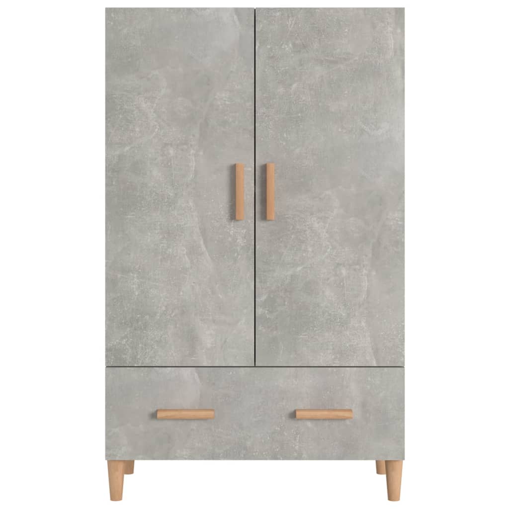 Tall cabinet, concrete gray, 70x31x115 cm, composite wood