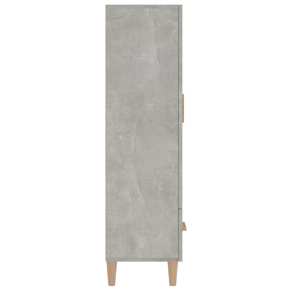 Tall cabinet, concrete gray, 70x31x115 cm, composite wood