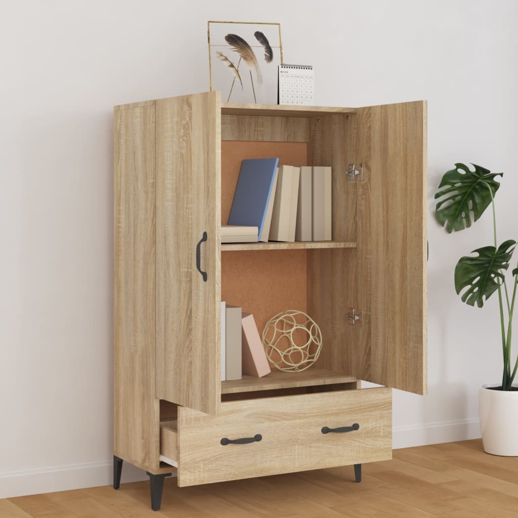 Tall cabinet, sonoma oak, 70x31x115 cm, processed wood