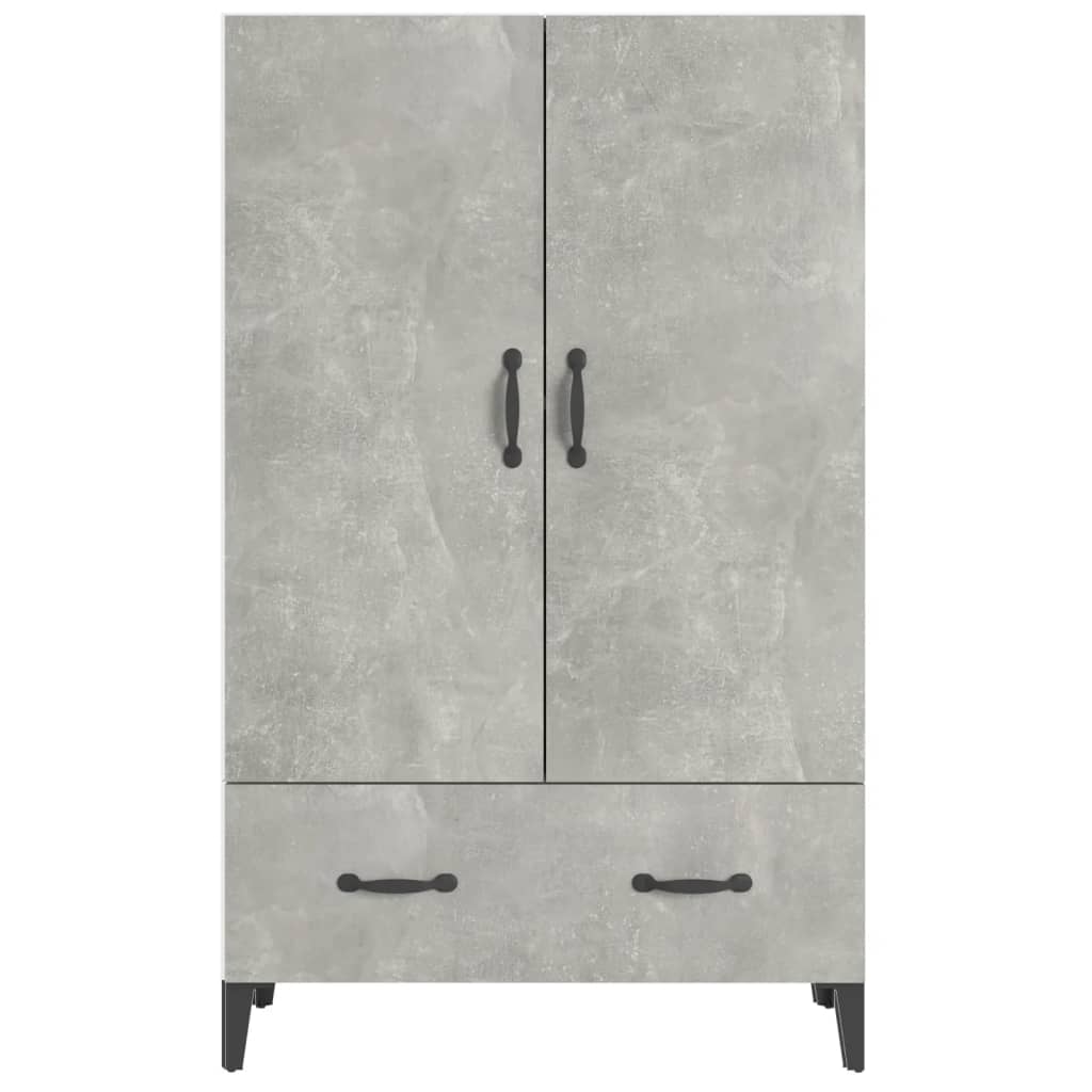 Tall cabinet, concrete gray, 70x31x115 cm, composite wood