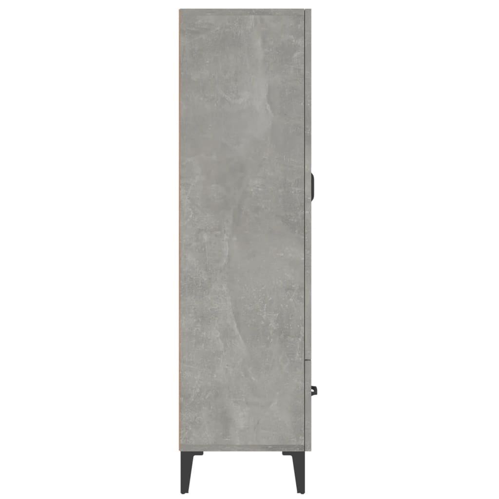 Tall cabinet, concrete gray, 70x31x115 cm, composite wood