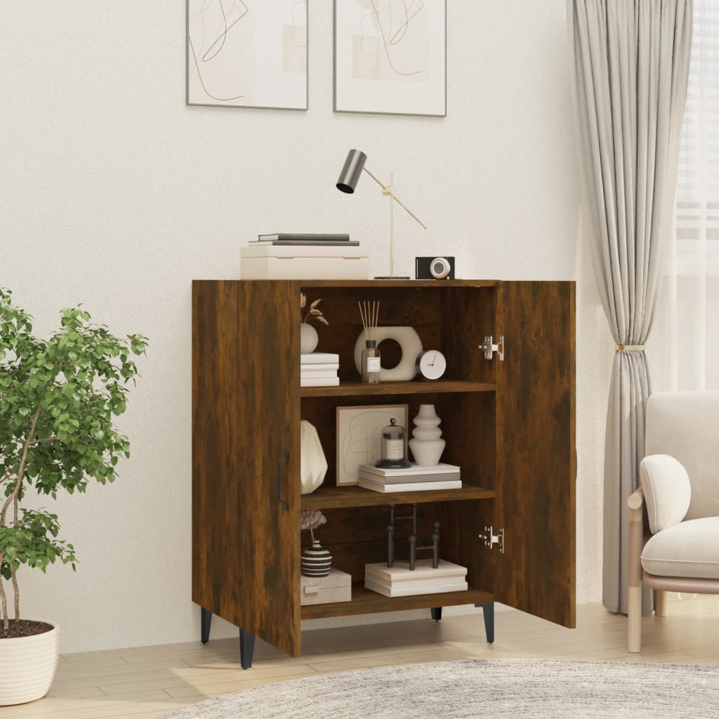 Sideboard, smoky oak, 70x34x90 cm, processed wood