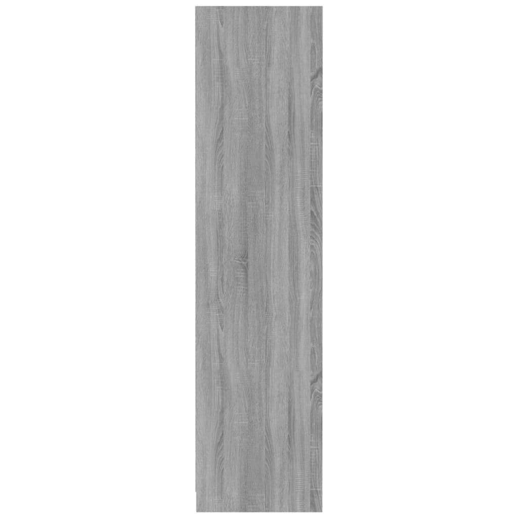 Wardrobe, sonoma grey, 100x50x200 cm, engineered wood