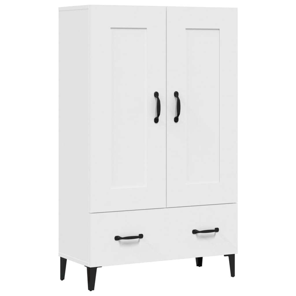 Tall cabinet, white, 70x31x115 cm, composite wood