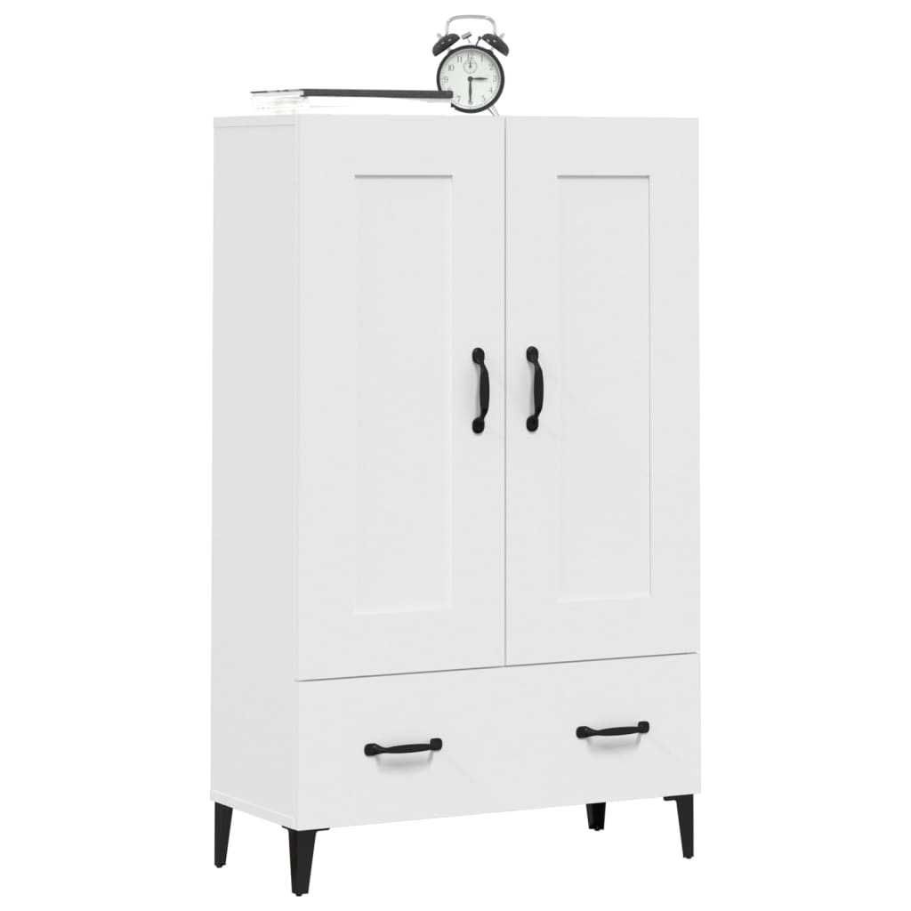 Tall cabinet, white, 70x31x115 cm, composite wood