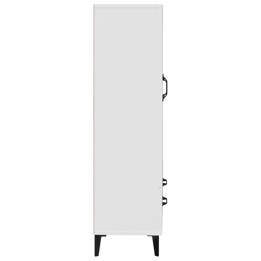 Tall cabinet, white, 70x31x115 cm, composite wood