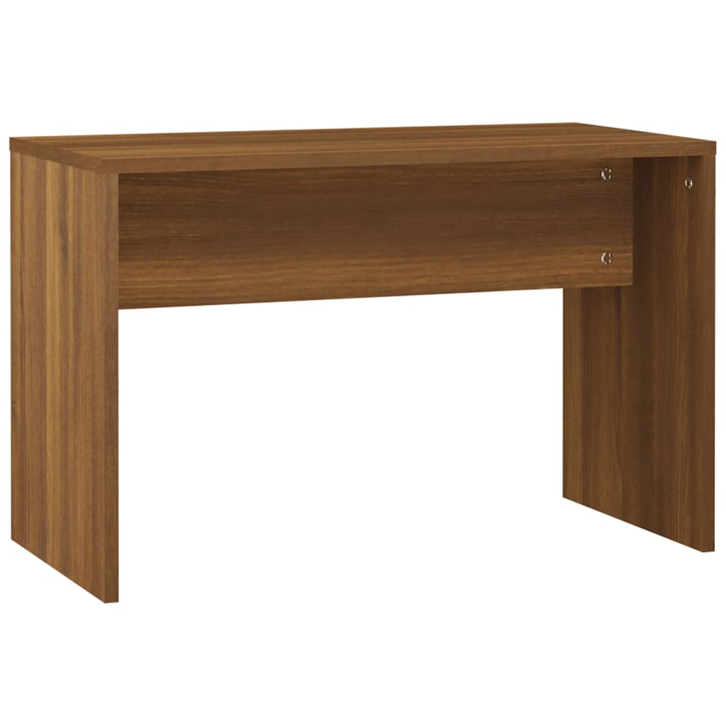 LED dressing table set, brown oak, engineered wood