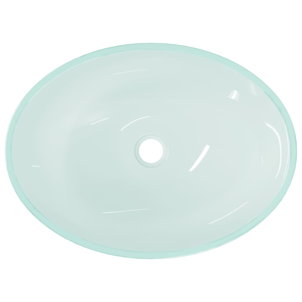 Glass sink, 50x37x14 cm, matte