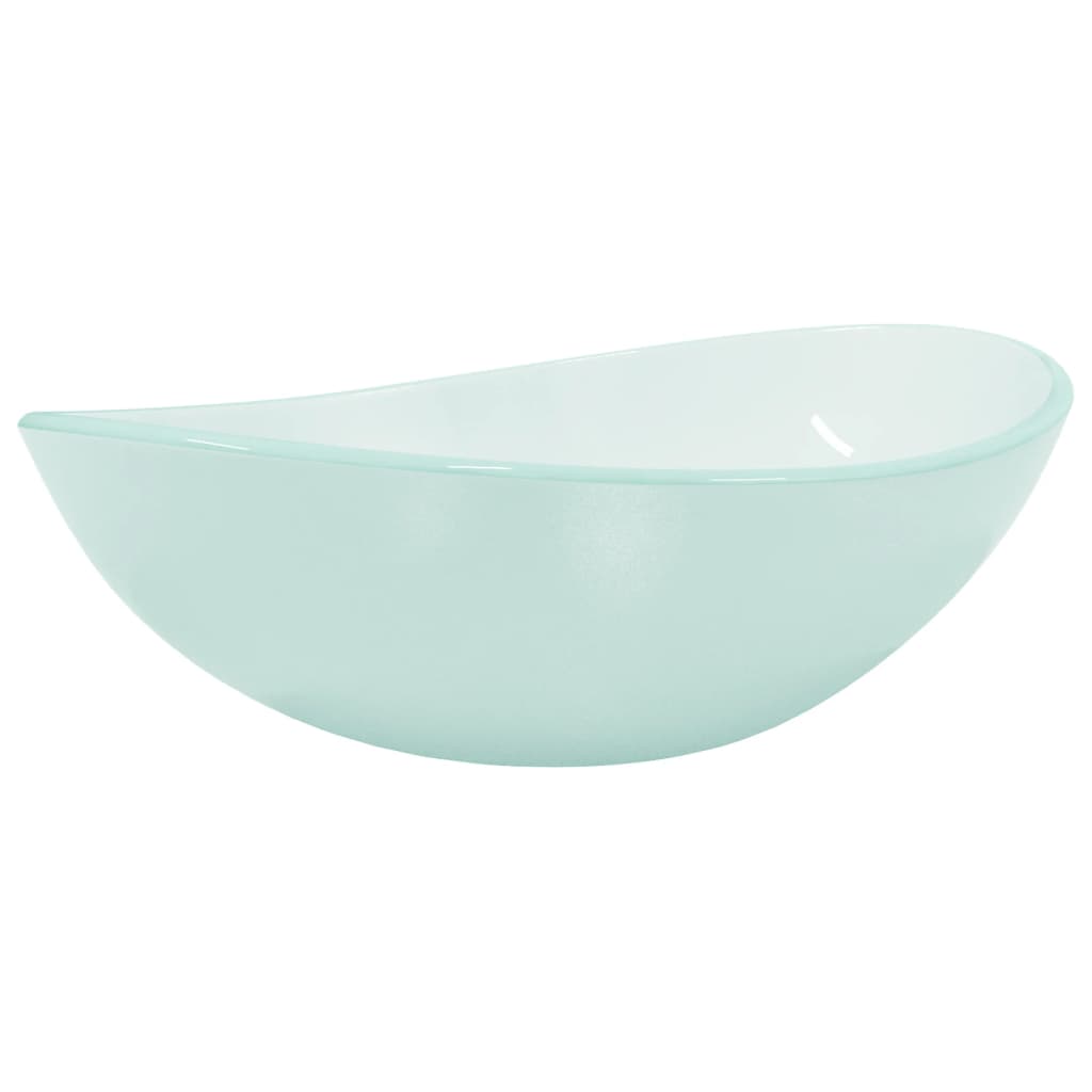 Tempered glass sink, 54.5x35x15.5 cm, matte