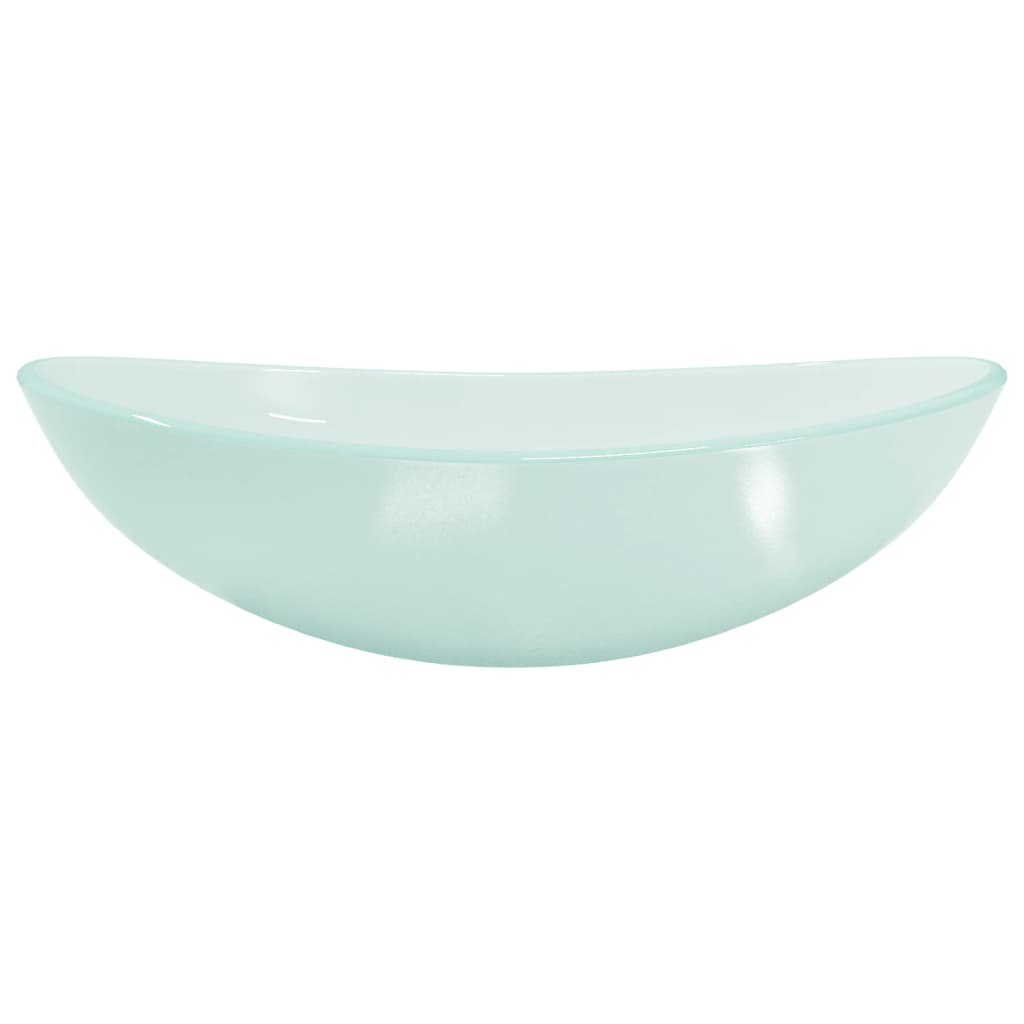 Tempered glass sink, 54.5x35x15.5 cm, matte