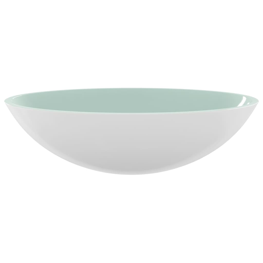 Glass sink, white, 50x37x14 cm