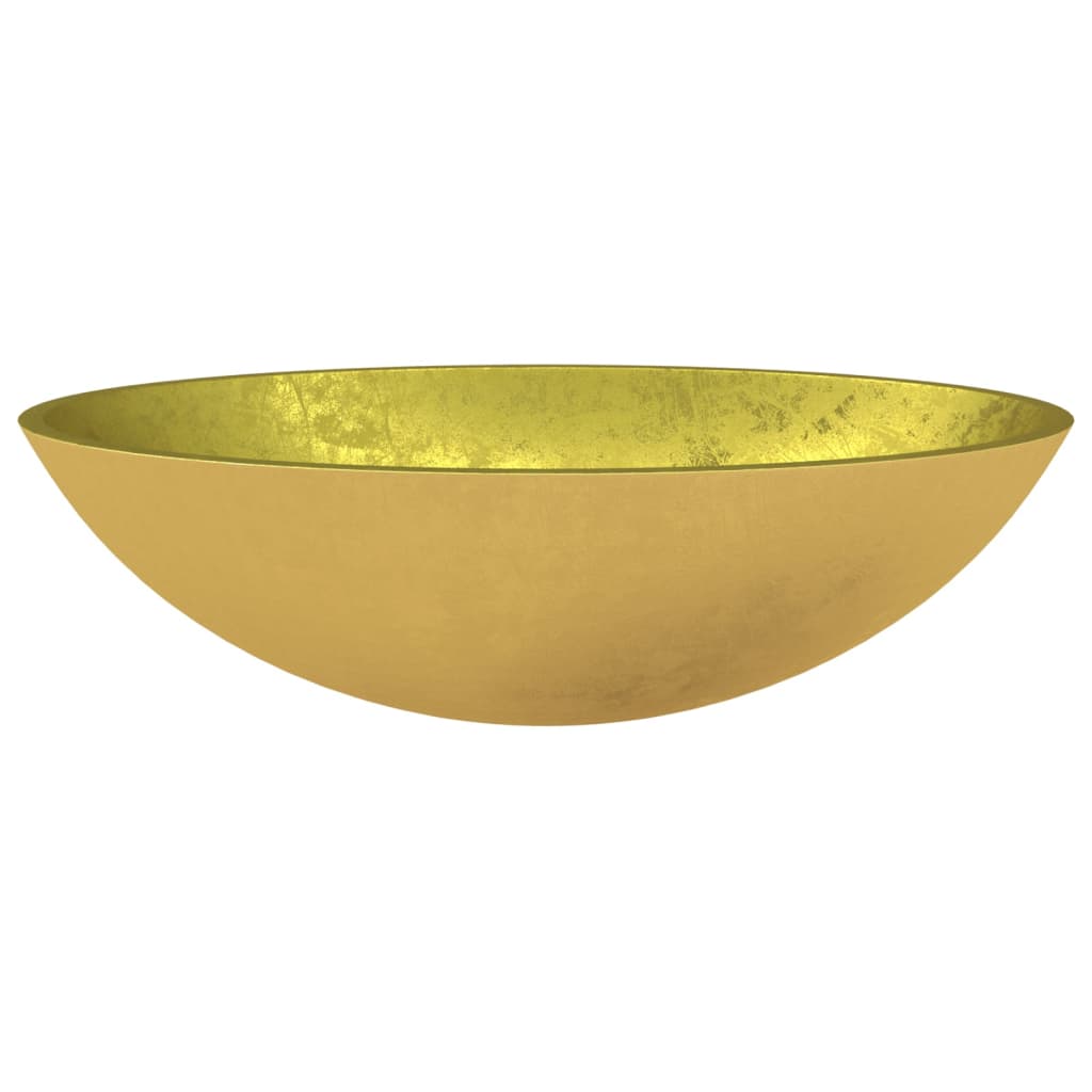 Glass sink, gold, 50x37x14 cm