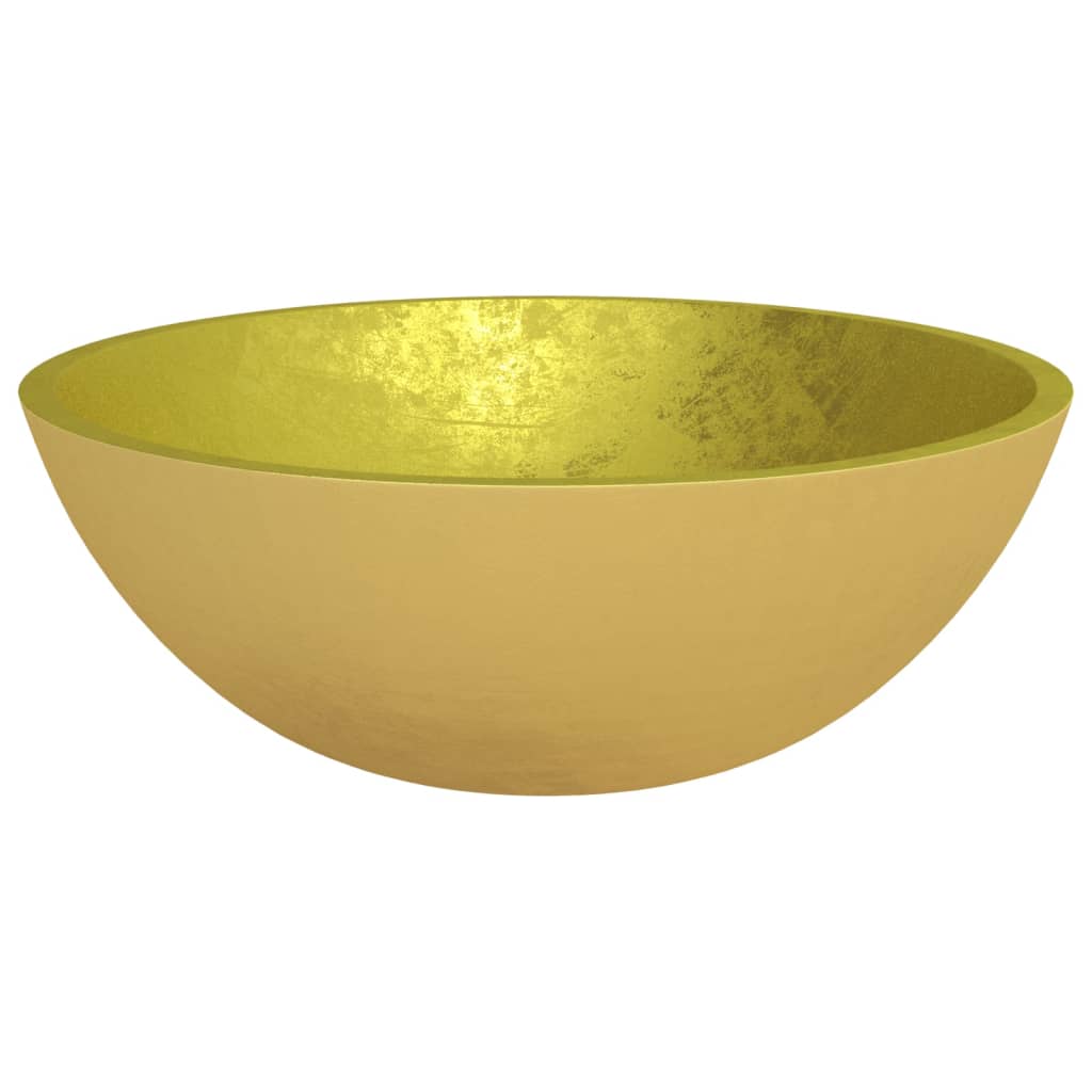 Glass sink, gold, 50x37x14 cm