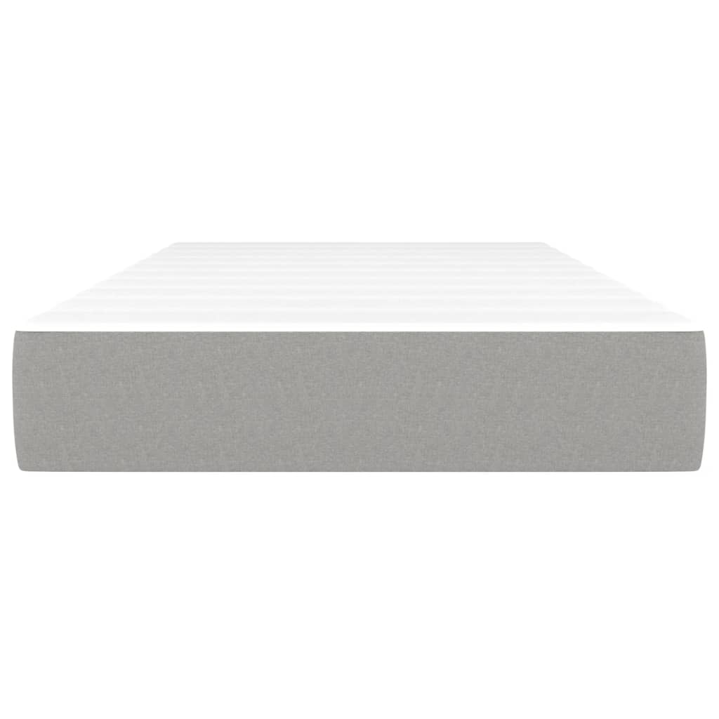 Spring bed mattress, light gray, 80x200x20 cm, textile