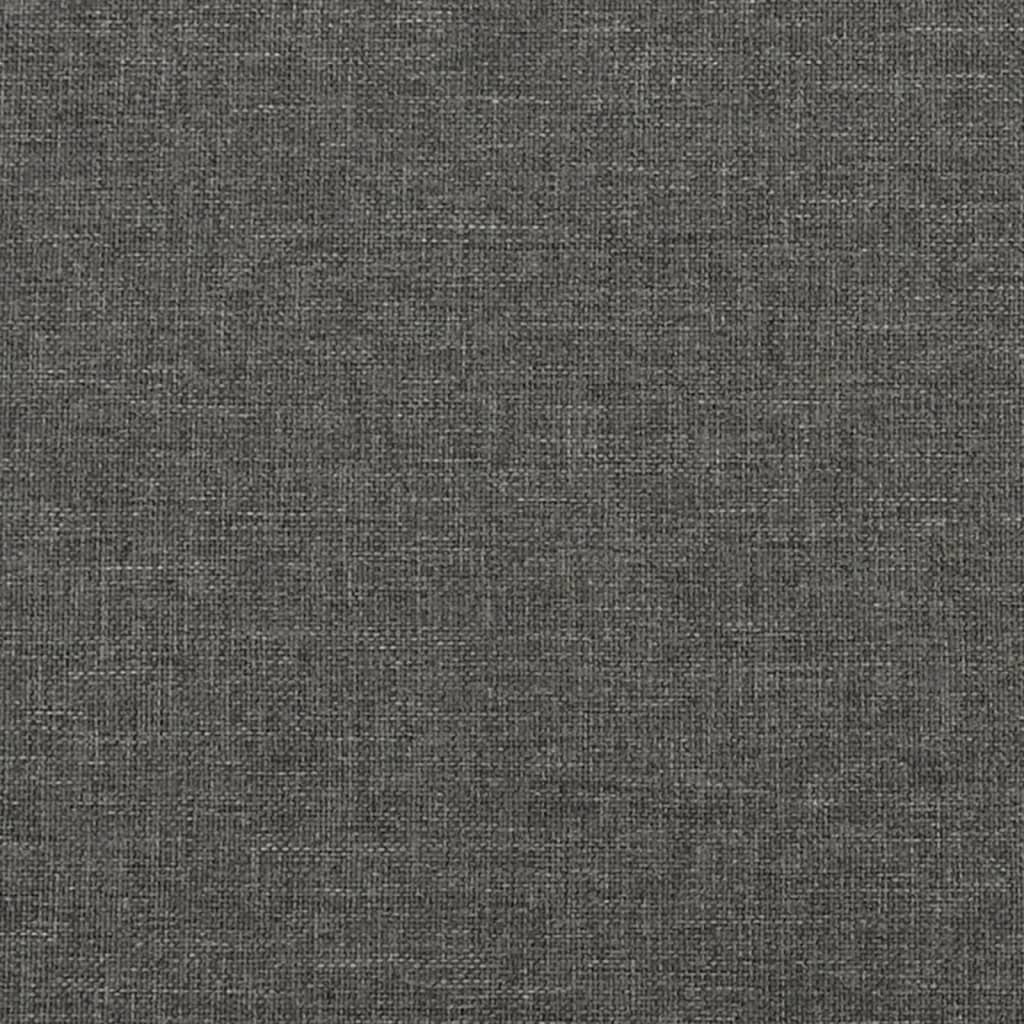 Saltea de pat cu arcuri, gri închis, 80x200x20 cm, textil