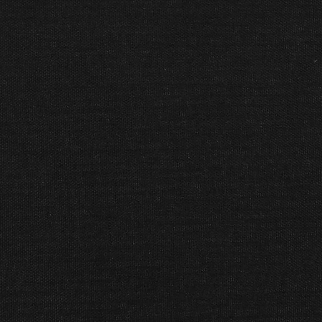 Saltea de pat cu arcuri, negru, 80x200x20 cm, textil