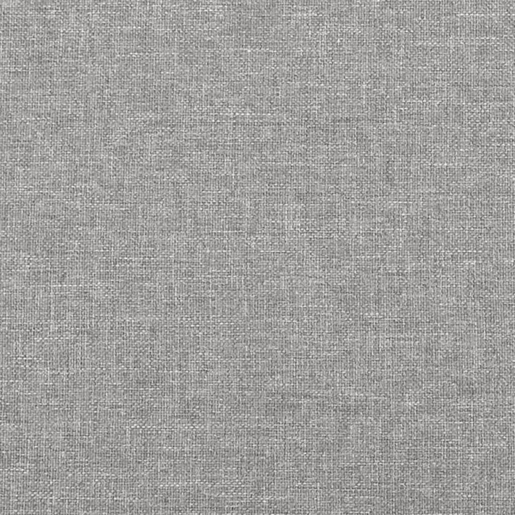 Saltea de pat cu arcuri, gri deschis, 90x190x20 cm, textil