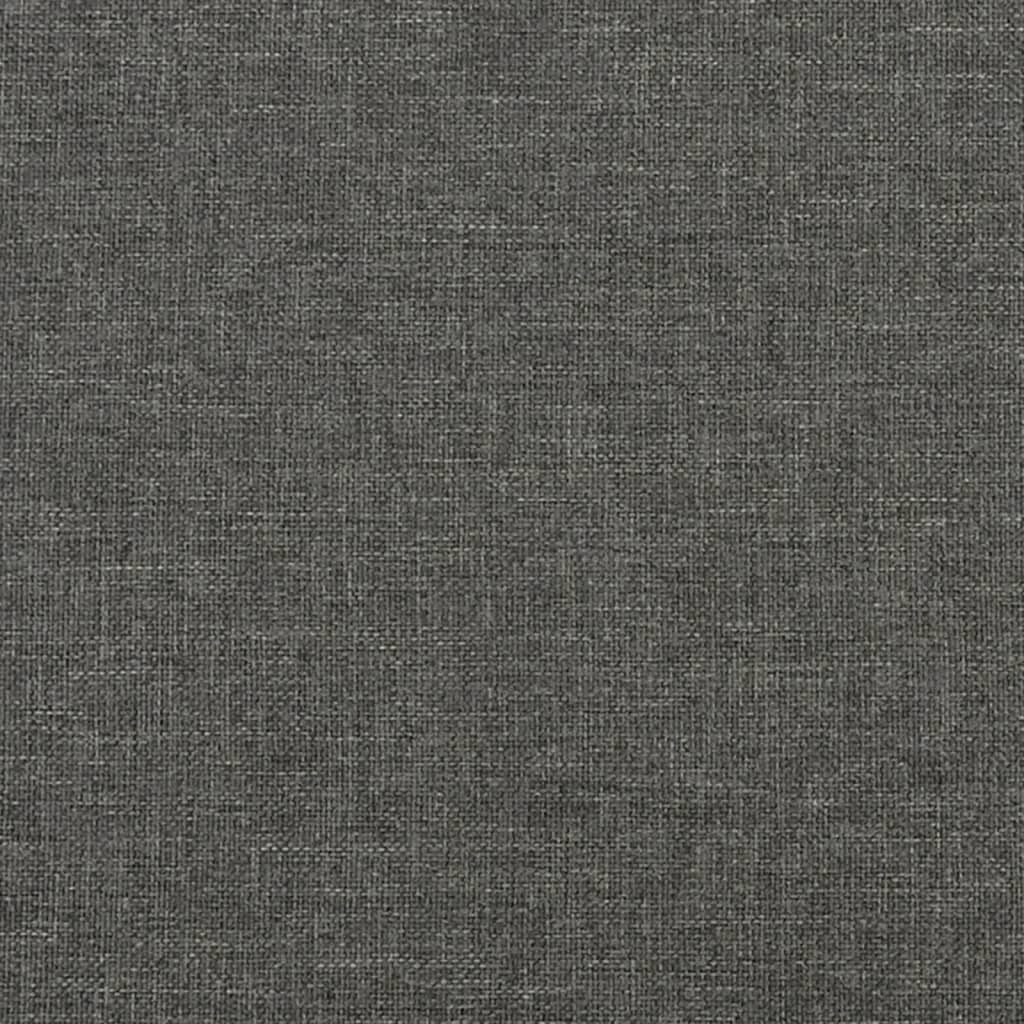 Saltea de pat cu arcuri, gri închis, 90x190x20 cm, textil