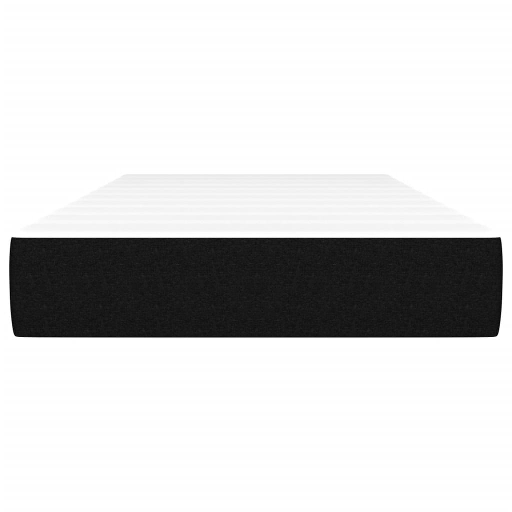 Spring mattress, black, 90x190x20 cm, textile